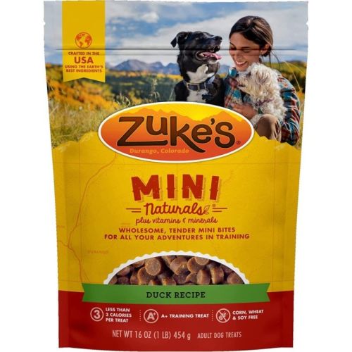 Zuke's Mini Naturals Moist Dog Treats - Delicious Duck Recipe - 1 lb Zuke's Mini Naturals Moist Dog Treats - Delicious Duck Recipe - 1 lb