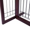 Wood Freestanding Pet Gate, Wood Dog Gate with Adjustable Width 40"-71", Barrier for Stairs Doorways Hallways, Puppy Safety Fenc