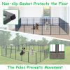 40in Outdoor Fence Heavy Duty Dog Pens 24 Panels Temporary Pet Playpen with Doors