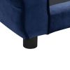 Dog Sofa Blue 28.3"x17.7"x11.8" Plush