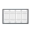 38"-71" Adjustable Wooden Pet Gate for Dogs, Indoor Freestanding Dog Fence for Doorways, Stairs, Gray