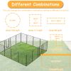 40in Outdoor Fence Heavy Duty Dog Pens 16 Panels Temporary Pet Playpen with Doors