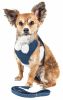 Pet Life Luxe 'Pom Draper' 2-In-1 Mesh Reversed Adjustable Dog Harness-Leash W/ Pom-Pom Bowtie