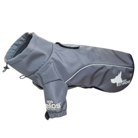 Dog Helios Extreme Softshell Performance Fleece Dog Coat (Color: grey)