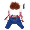 Pet Deadly Doll Costume Chucky Dog Cosplay Halloween Christmas Party Clothes for Dogs