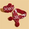 Dog Christmas Reindeer Elk Antlers Headband and Scarf Set Pet Christmas Costume Dog Costumes Accessories for Dogs and Cats