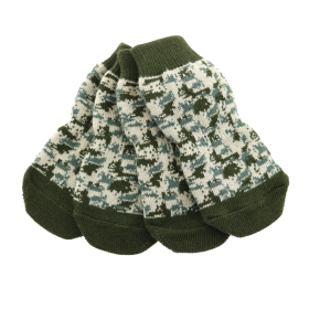 Non-Skid Dog Socks (Color: Camo, size: X-Small)